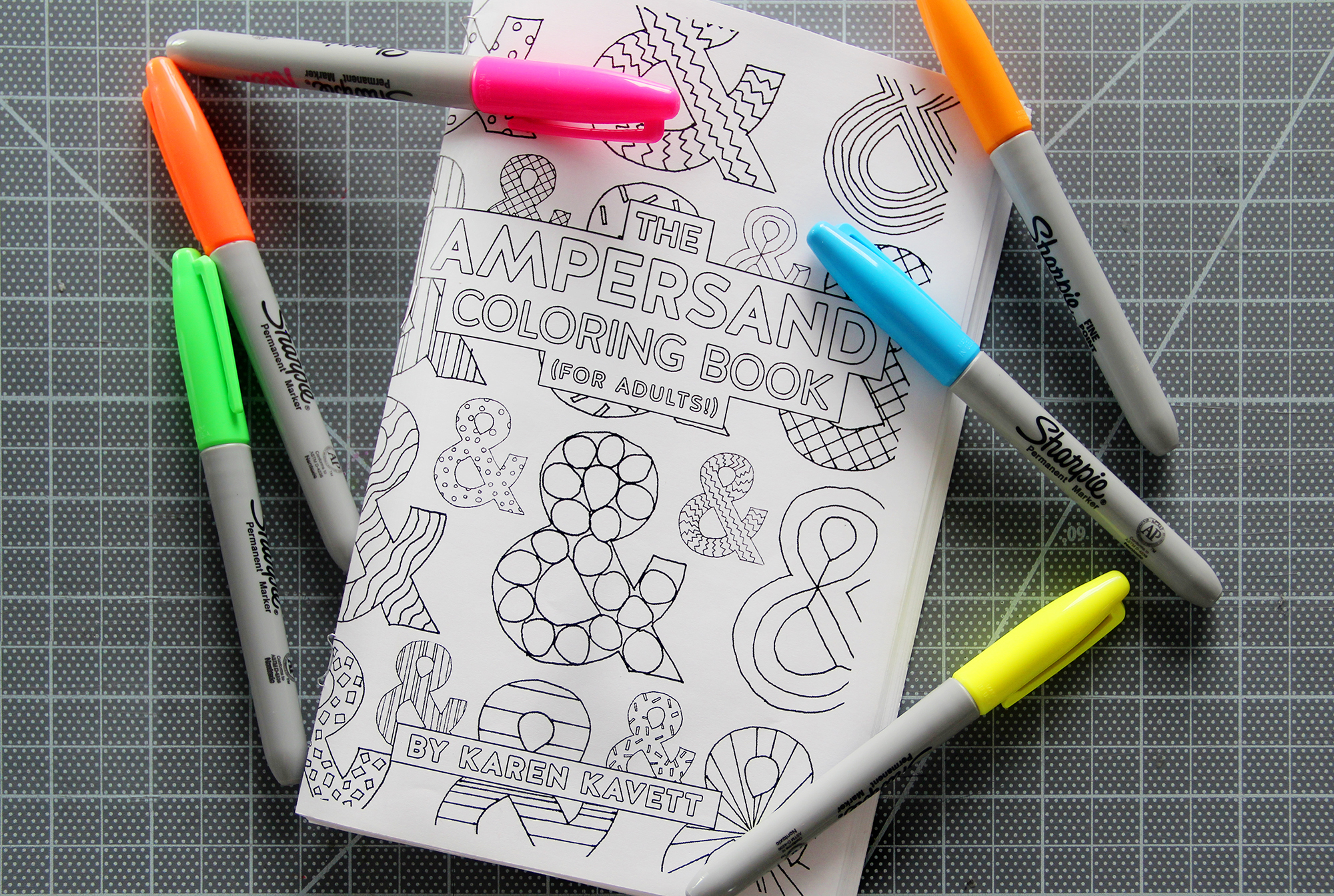 Available Now: The Ampersand Coloring Book for Adults - Karen Kavett